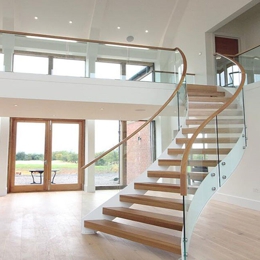 Modern curved stairs