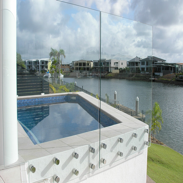 Standoff Glass Railing