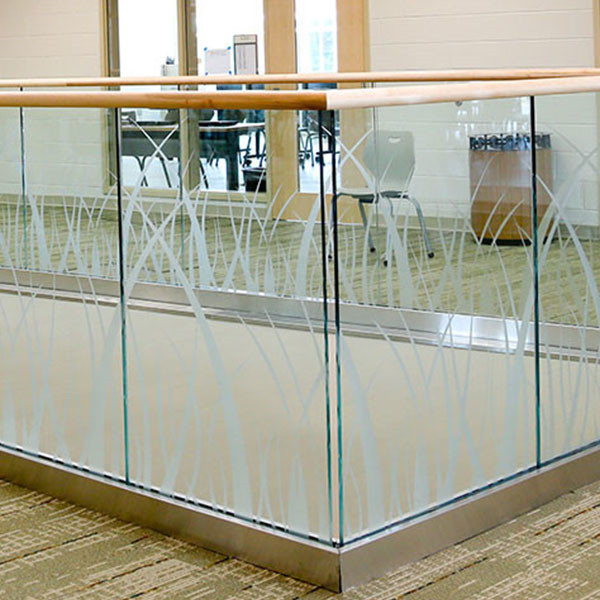 U Channel Glass Railing