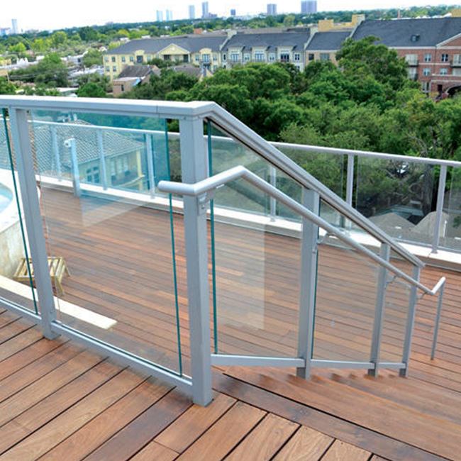 Aluminum Framed Glass Railing