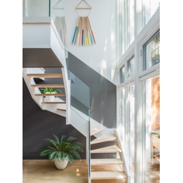Small curved staircase