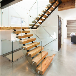 Straight stairs with landing