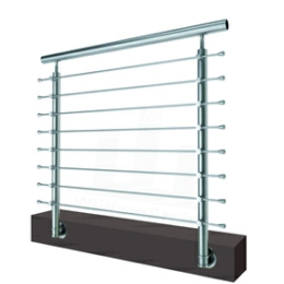 Modern rod iron railing