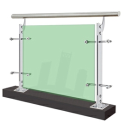Glass guardrail