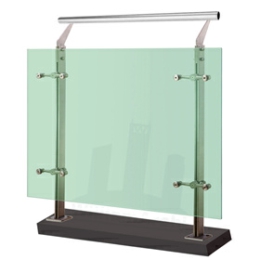 Glass balustrade fixing