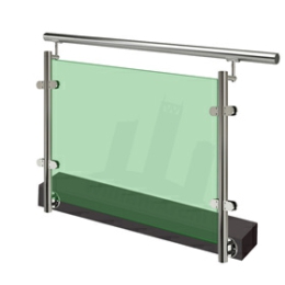 External glass balustrade