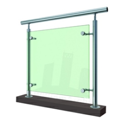 Fitting glass balustrade