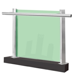 Glass balcony panels