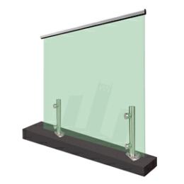 Glass spigot railing