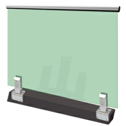 Spigot glass railing system