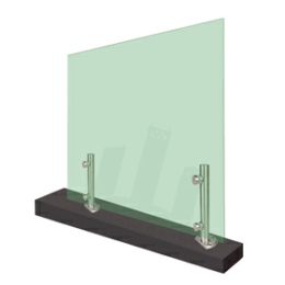Framless spigot glass railing