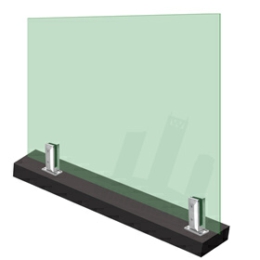 Framless spigot glass pool railing
