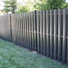 Vertical slat fencing