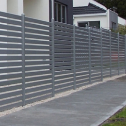 Powder coated aluminium slats