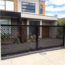 Laser cut metal railing panels