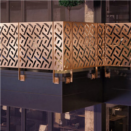 Laser cut metal fence