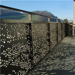 Laser cut aluminum fence panels