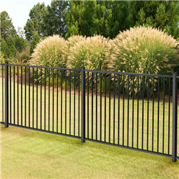 Wrought iron garden fence panels