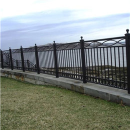 Custom wrought iron fence