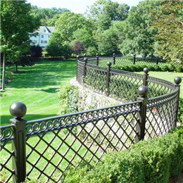 Iron garden railings