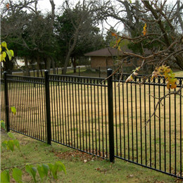 Contemporary wrought iron fence
