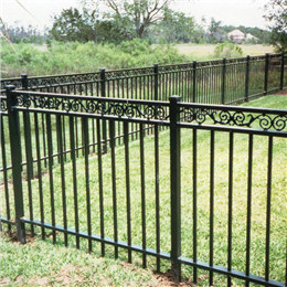 Wrought iron estate fencing