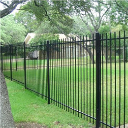 Wrought iron garden border fence