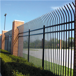 Solid wrought iron fence