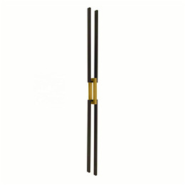 Iron brass stair railing baluster