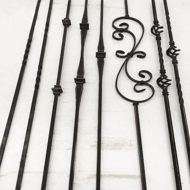72 Pack Aluminum Deck Balusters - 38" X 1" Black Square Spindles For Staircase & Porch Railings With Screws Included