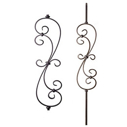 Ornamental iron balusters