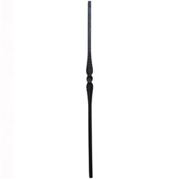 Wrought iron deck spindles