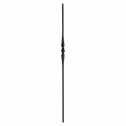 Black rod iron spindles