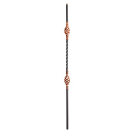 Modern wrought iron spindles