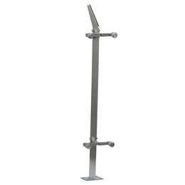 Stainless steel fence post R121