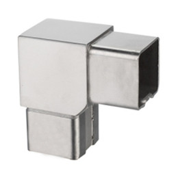 Square Tube Connector Flush Elbow