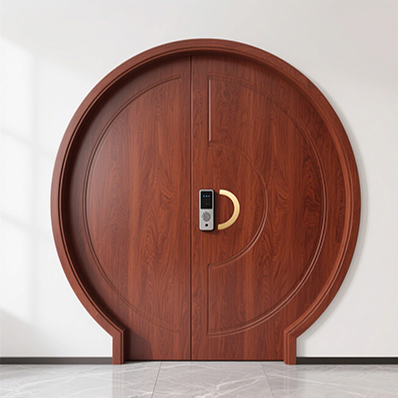 Solid Red Oak Entry Door