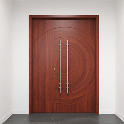 Solid Red Oak Wood  Entry Door