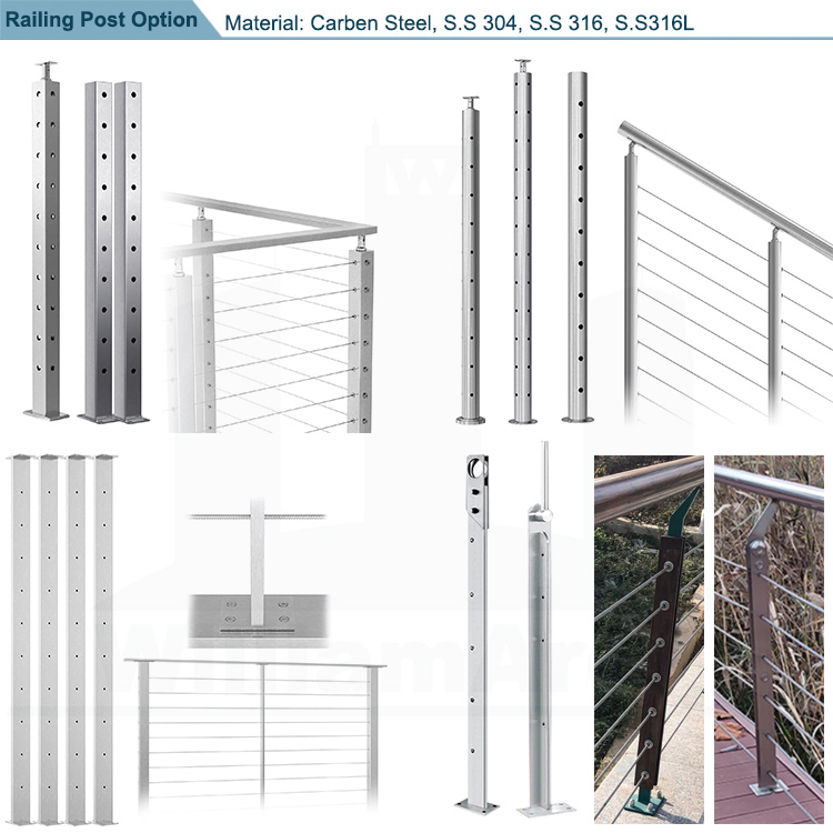 cable railing baluster post