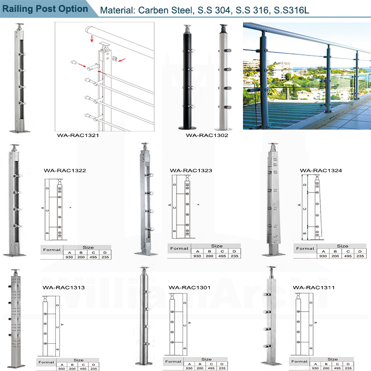 railing post option