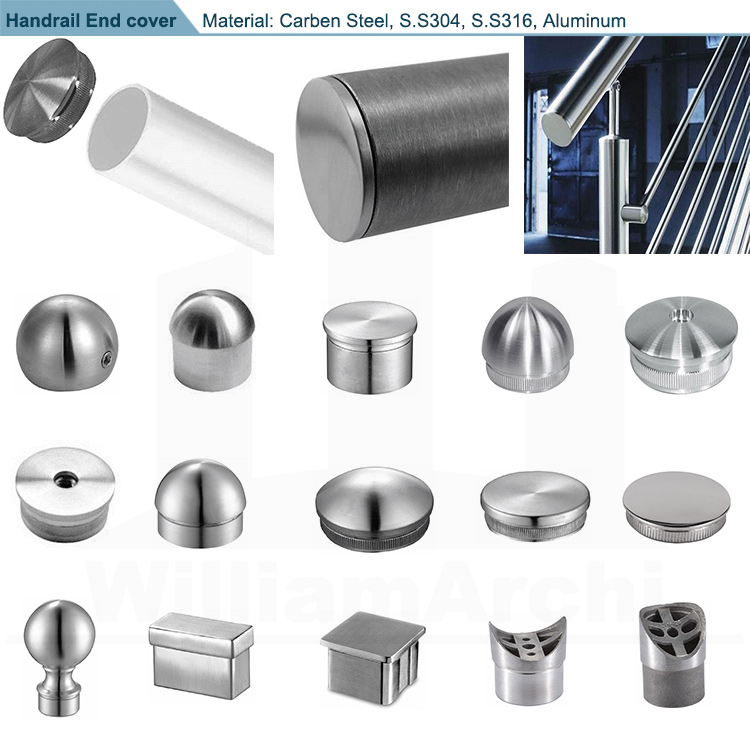 rod railing handrail end plug